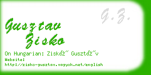 gusztav zisko business card